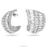 visiace náušnice hyperbola zmiešané rezy, biele, rhodiované B8ZNT792 Swarovski šperky - Image 3