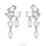 visiace náušnice mesmera zmiešané rezy, biele, rhodiované B8ZNT827 Swarovski šperky