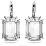 visiace náušnice tisícročia osemhranný výbrus, biely, rhodiovaný B8ZNT759 Swarovski šperky