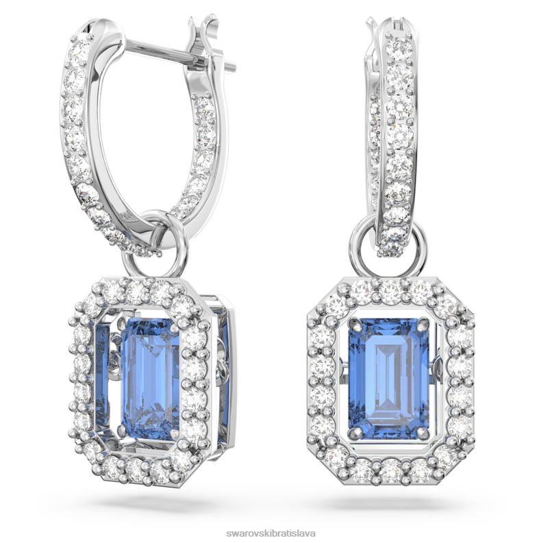visiace_nausnice_tisicrocia_osemhranny_vybrus_modry_rhodiovany_b8znt802_swarovski_sperky.jpg visiace náušnice tisícročia osemhranný výbrus, modrý, rhodiovaný B8ZNT802 Swarovski šperky - Image 1