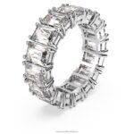 vittore prsteň obdĺžnikový rez, biela, rhodiovaná B8ZNT998 Swarovski šperky - Image 3