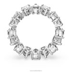 vittore prsteň zápustkový výbrus, biely, rhodiovaný B8ZNT997 Swarovski šperky - Image 5