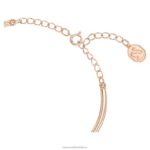 volta náramok mašľa, biela, pozlátená ružovým zlatom B8ZNT510 Swarovski šperky - Image 4