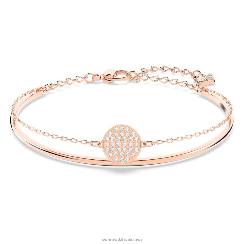 zazvorovy_naramok_biele_pozlatene_ruzovym_zlatom_b8znt597_swarovski_sperky.jpg zázvorový náramok biele, pozlátené ružovým zlatom B8ZNT597 Swarovski šperky - Image 1