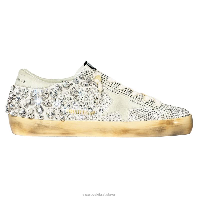 zlata_hus_super_star_tenisky_zeny_biely_b8znt1494_swarovski_tenisky.jpg zlatá hus super-star tenisky ženy biely B8ZNT1494 Swarovski tenisky - Image 1